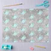 Aqua en Zilver Serie Design 14 Tissuepapier (Craft)