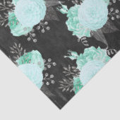 Aqua en Zilver Serie Design 15 Tissuepapier (Detail)