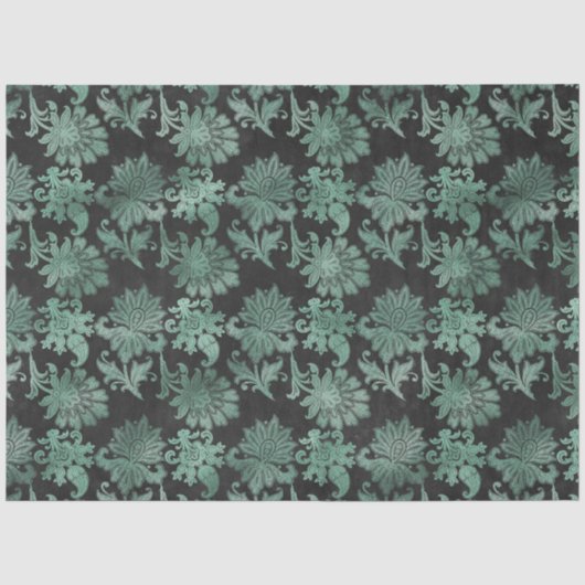 Aqua en Zilver Serie Design 16 Tissuepapier (Voorkant)