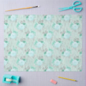 Aqua en Zilver Serie Design 1 Tissuepapier (Craft)