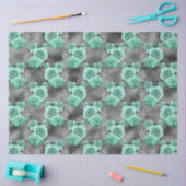 Aqua en Zilver Serie Design 4 Tissuepapier (Craft)