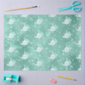 Aqua en Zilveren Reeks Ontwerp 13 Tissuepapier (Craft)