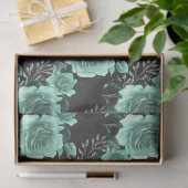 Aqua en Zilveren Reeks Ontwerp 17 Tissuepapier (Geschenk)