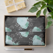 Aqua en Zilveren Reeksontwerp 15 Tissuepapier (Geschenk)