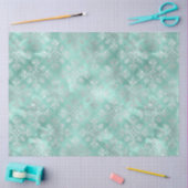 Aqua en Zilveren Reeksontwerp 7 Tissuepapier (Craft)