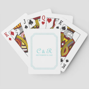 Aqua Encircled Ticket-speelkaarten Pokerkaarten