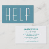 Aqua ERRAND RUNNING Simple Style V63G Visitekaartje (Voorkant / Achterkant)