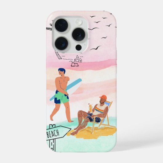 Aqua Escape Phone Hoesje iPhone Hoesje (Achterkant)