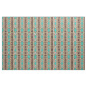 Aqua Ethnic Native American Indian Tribal Pattern Stof (Yard (91,4 cm))