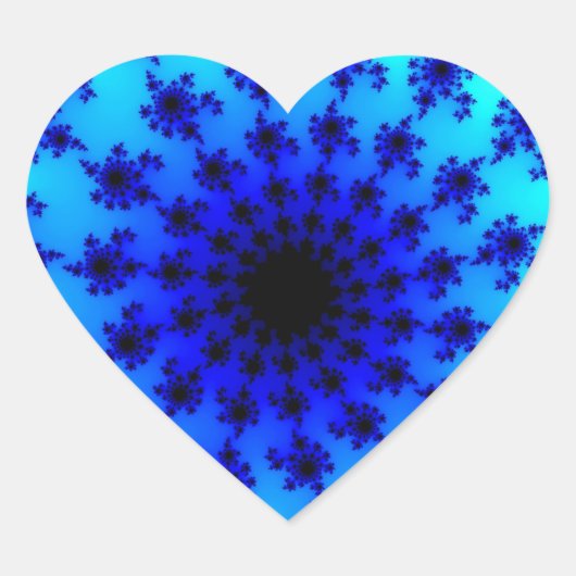 Aqua Eye Hart Sticker (Voorkant)
