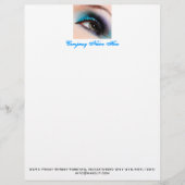 aqua eye makeup letterhead, factuur, prijsmaker (Voorkant)