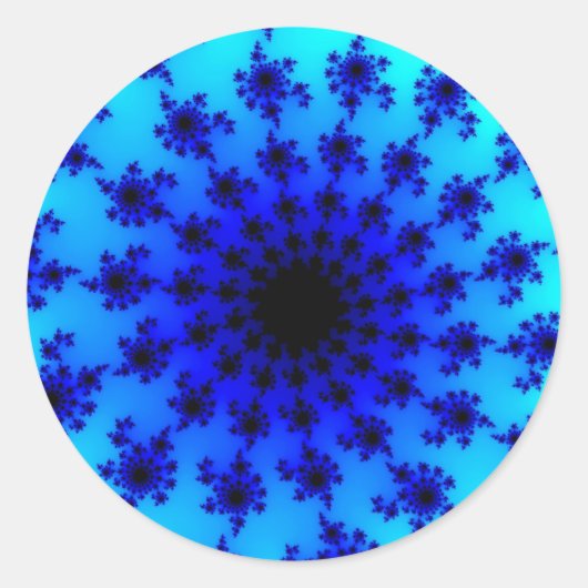Aqua Eye Ronde Sticker (Voorkant)