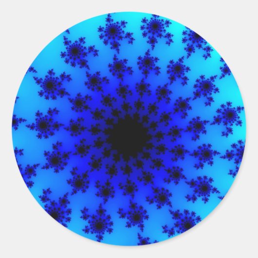 Aqua Eye Ronde Sticker (Voorkant)