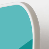 Aqua Fade Across Striping with Name Pickleball Paddle (Links Detail)