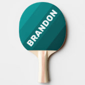 Aqua Fade Bold Stripes with Name Tafeltennisbatje (Achterkant)