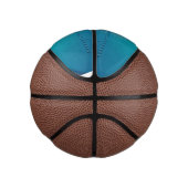 Aqua Fade Dot Grid Abstract Basketball Print Basketbal (Rechts)