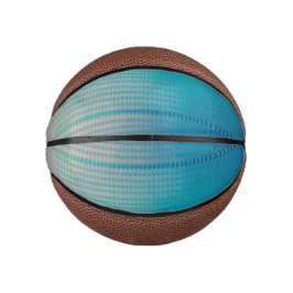 Aqua Fade Dot Grid Abstract Basketball Print Basketbal