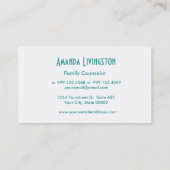 Aqua FAMILY COUNSELOR Simple Style V39 Visitekaartje (Achterkant)
