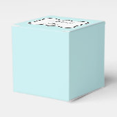 Aqua Favor Box Bedankdoosjes (Voorkant Zijde)