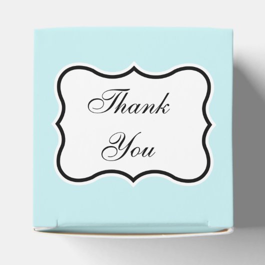 Aqua Favor Box Bedankdoosjes (Bovenkant)