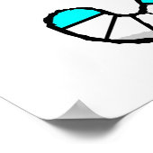 Aqua Field Hockey Stick Poster (Hoek)