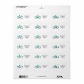 Aqua fiets etiket (Full Sheet)