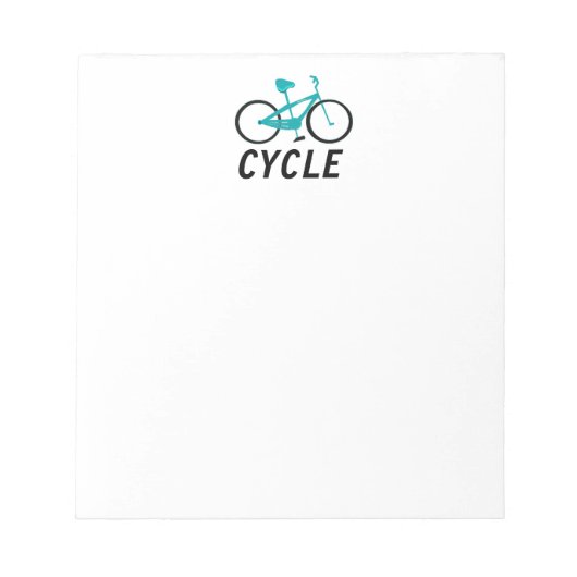 Aqua Fiets - Fietsen Notitieblok (Voorkant)