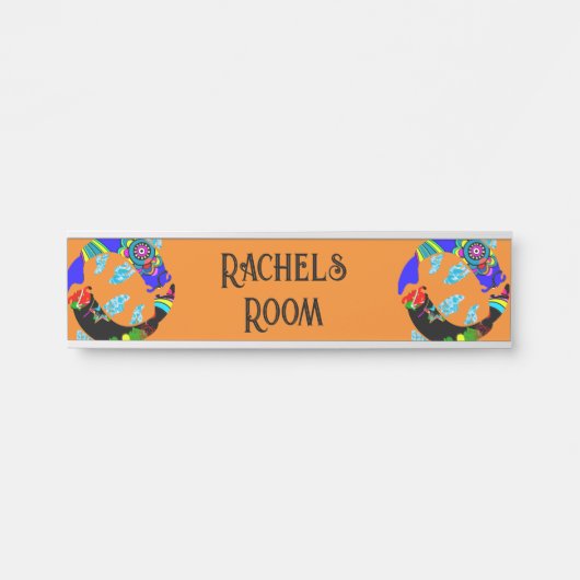 Aqua Fish Eastern Design Deurbord Deurbordje (Voorkant)