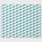 aqua fish lures cadeaupapier (Vlak)