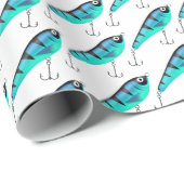 aqua fish lures cadeaupapier (Rol Hoek)