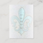 Aqua Fleur de Lis Plaats Kaart (Voorkant)
