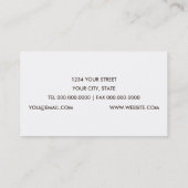 Aqua Fleur de Lis Visitekaartje (Achterkant)