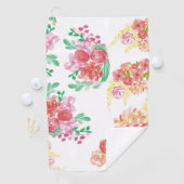 Aqua fleur golfhanddoek (Insitu)