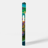 Aqua Floral Abstracte onderwatertuin Case-Mate iPhone Case (Achterkant / Rechts)
