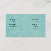 Aqua Floral Business - Profielkaarten Visitekaartje (Achterkant)