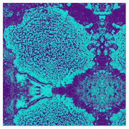 Aqua Floral Fabric Stof