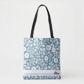 Aqua Floral Museum LA Canvas tas (Voorkant)