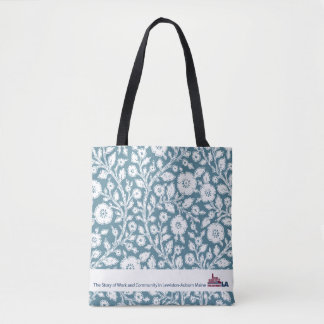 Aqua Floral Museum LA Canvas tas