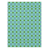 Aqua Floral Tafelkleed (Voorkant)