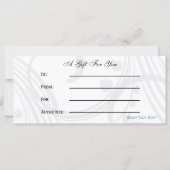 Aqua Flourish Personalized Business Stationery (Achterkant)
