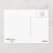 Aqua Flourish Personalized Business Stationery Briefkaart (Achterkant)