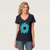 Aqua Flower T-shirt (Voorkant volledig)
