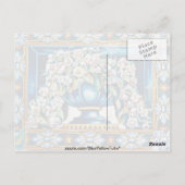 Aqua Flowers in vase, Plaza de Espana, Sevilla, Sp Briefkaart (Achterkant)