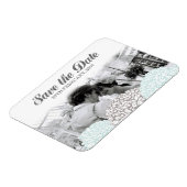 Aqua Flowers sparen de Datum Flexible Magnet Magneet (Linkerzijde)