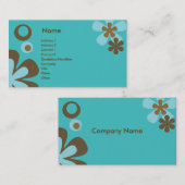 Aqua Flowers Visitekaartje (Voorkant / Achterkant)