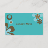 Aqua Flowers Visitekaartje (Achterkant)