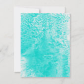 "Aqua Foam" Abstract Kaart (Achterkant)