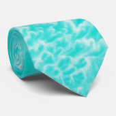 "Aqua Foam" Abstract Stropdas (Opgerold)