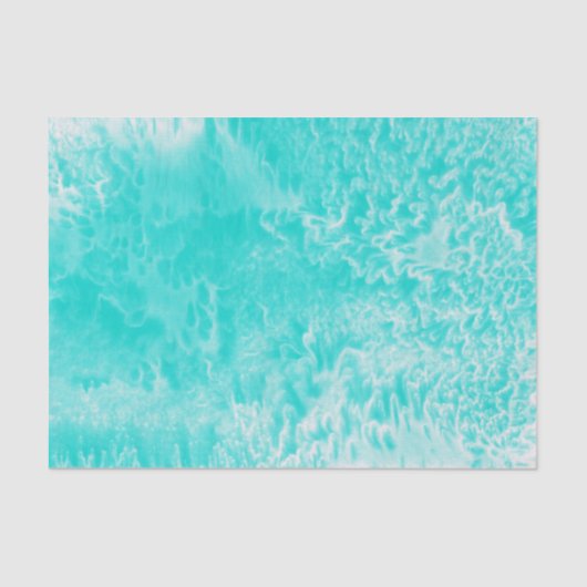 "Aqua Foam" Abstract Tissuepapier (Voorkant)
