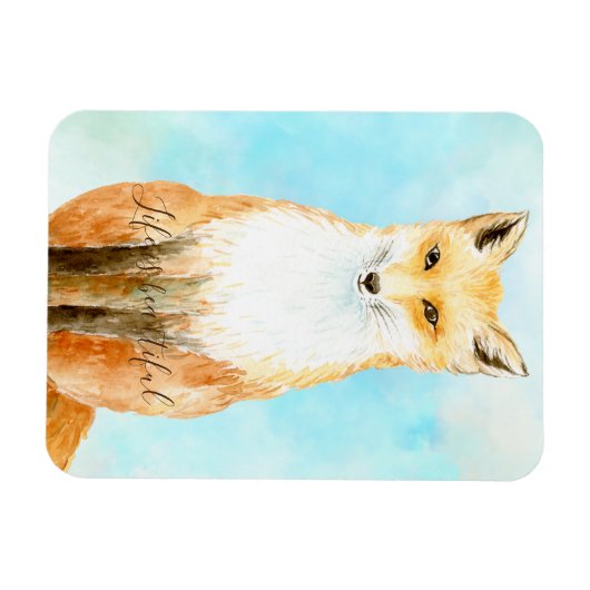 Aqua Fox Magneet (Horizontaal)